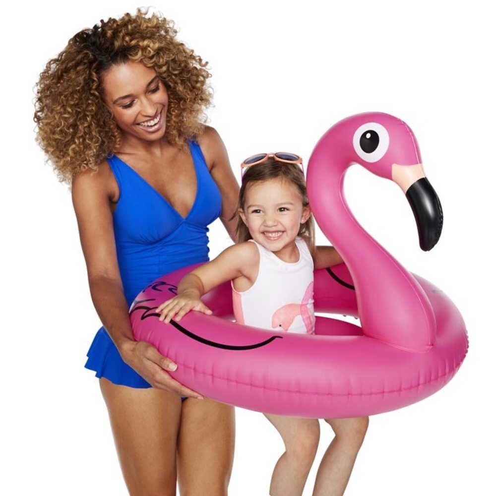 BigMouth Inc Lil’ Water Float Pink Flamingo - Pool Float for Infants & Kids